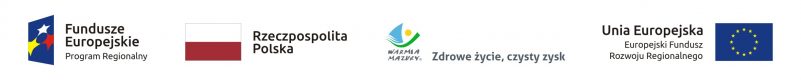 Projekt współfinansowany jest ze środków Europejskiego Funduszu Rozwoju Regionalnego w ramach Regionalnego Programu Operacyjnego Województwa Warmińsko-Mazurskiego na lata 2014-2020